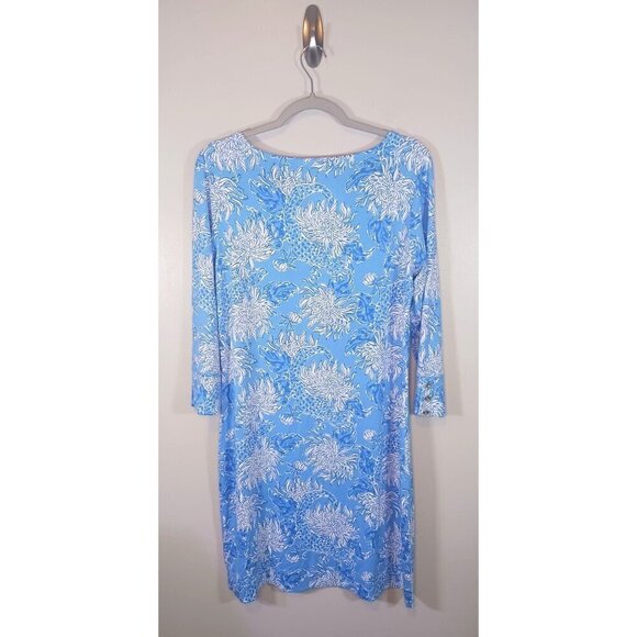 Lilly Pulizter Sophie Floral UPF 50+ Beach Coastal Stretch Dress Size L NWT - Picture 3 of 6